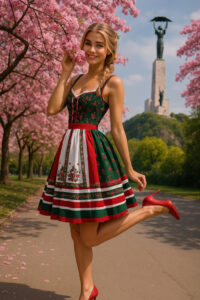 Spring blossoms in budapest concept art